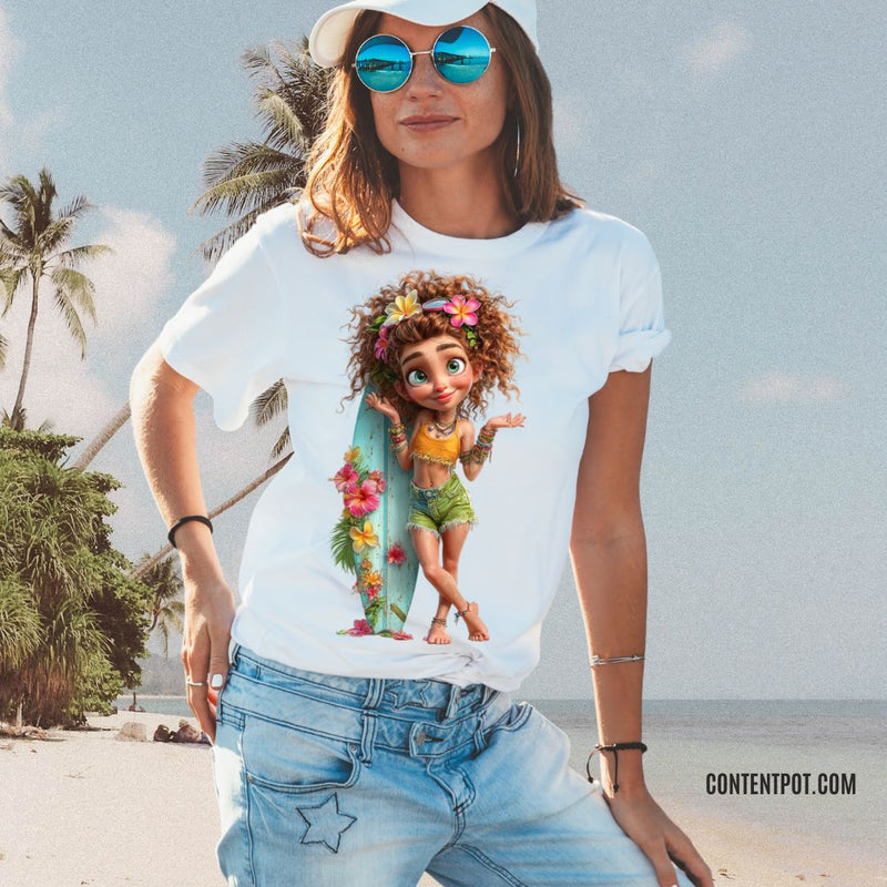 Summer Beach Girls Clipart Bundle PNG | Beach Girl Clipart for Print on Demand, Sublimation & Cricut