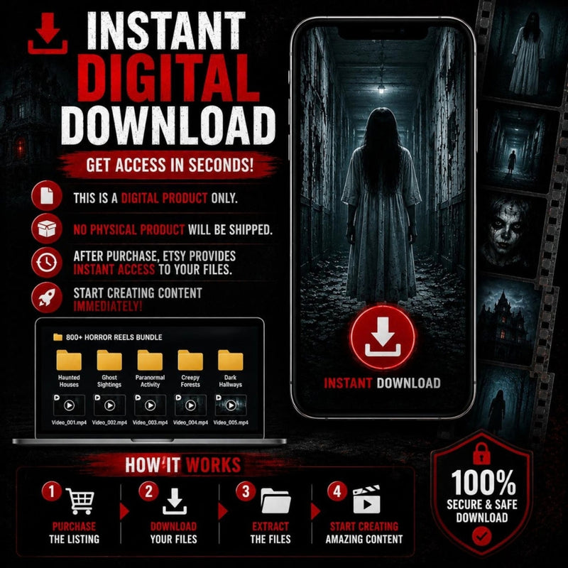 Horror Reels Bundle | 1000 Spooky HD & 4K Video Clips