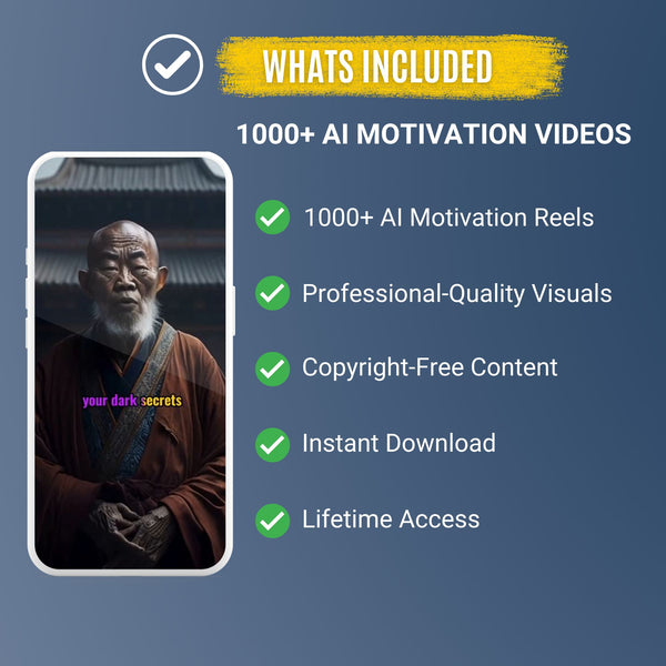 AI Motivation Avatars – 1,000+ Inspirational AI Video Clips for Viral Content