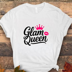 Beauty T-Shirt Designs for Print-On-Demand | Glam Apparel PNG Bundle
