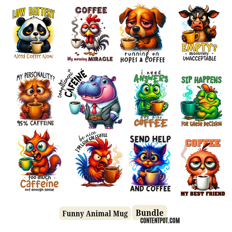 Coffee Mug Clipart Designs, Coffee Quotes PNG