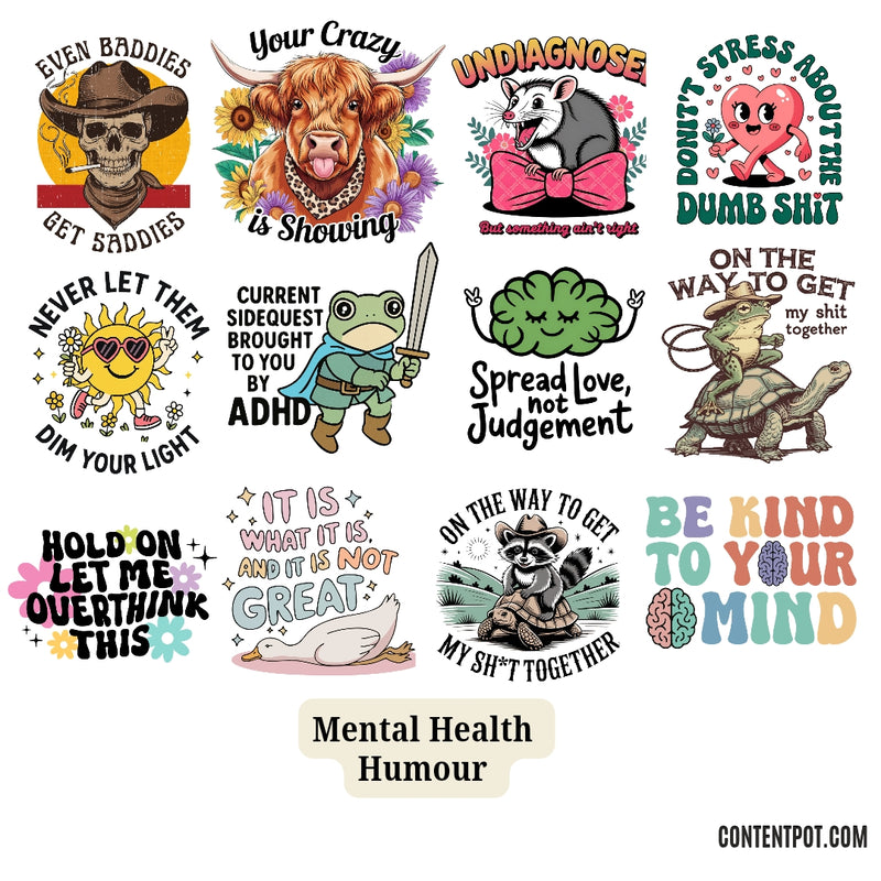 100 Mental Health Clipart Design Bundle