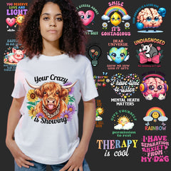 100 Mental Health Clipart Design Bundle