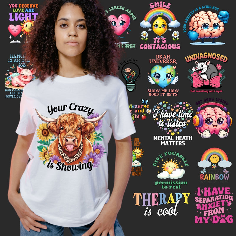 100 Mental Health Clipart Design Bundle