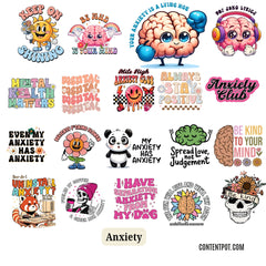 100 Mental Health Clipart Design Bundle