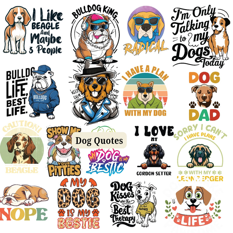400 Summer Dogs PNG | Surf Beach Dog  |T-Shirt Design Bundle