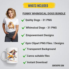 130+ Funny Whis dogs | 11oz & 15oz Sublimation PNG | Dog Lover Designs