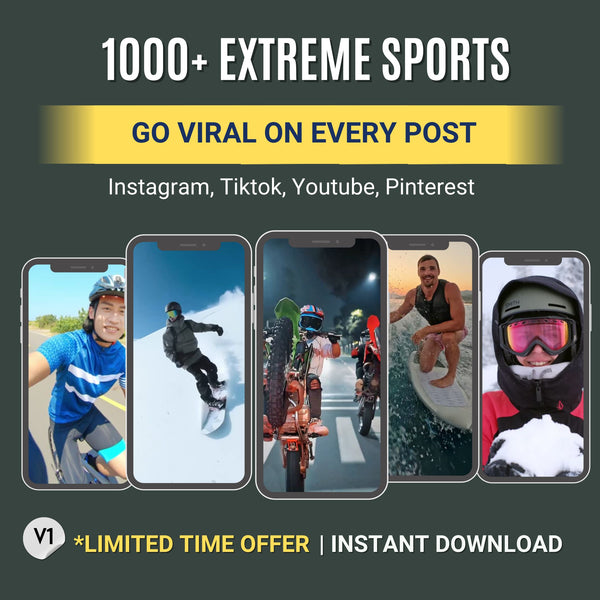 Extreme Sports Video Bundle – 1,000+ HD Action Clips