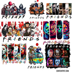 200 Friendly Halloween Characters Clipart PNG Bundle | Cute Halloween Clipart for Cricut, Sublimation & Print on Demand