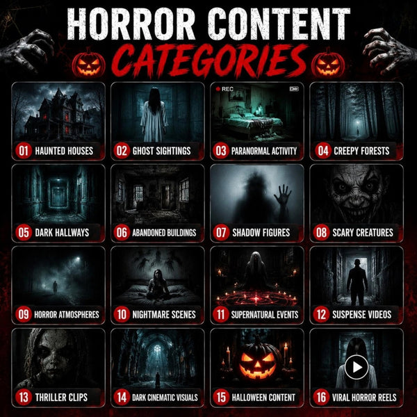 Horror Reels Bundle | 1000 Spooky HD & 4K Video Clips