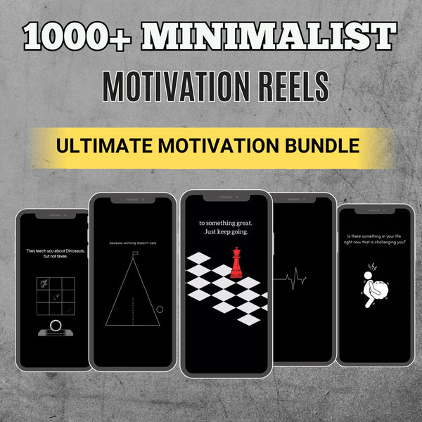 1000 MINIMALIST Motivational Videos for Content Creators | Business, Fitness & Mindset