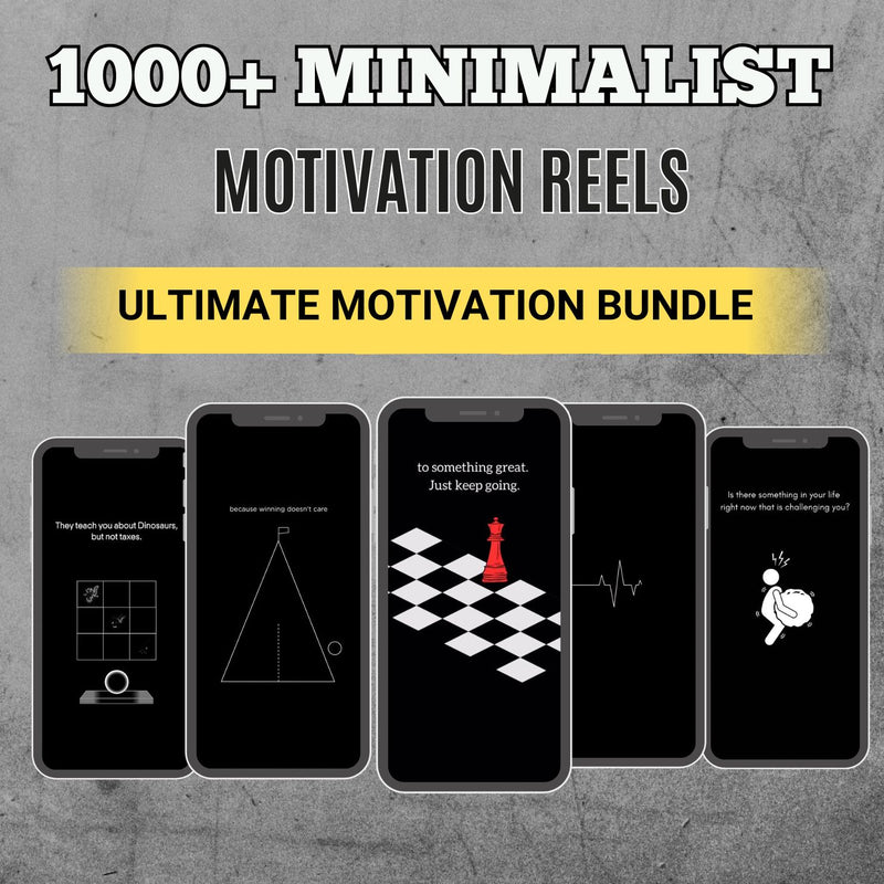 1000 MINIMALIST Motivational Videos for Content Creators | Business, Fitness & Mindset
