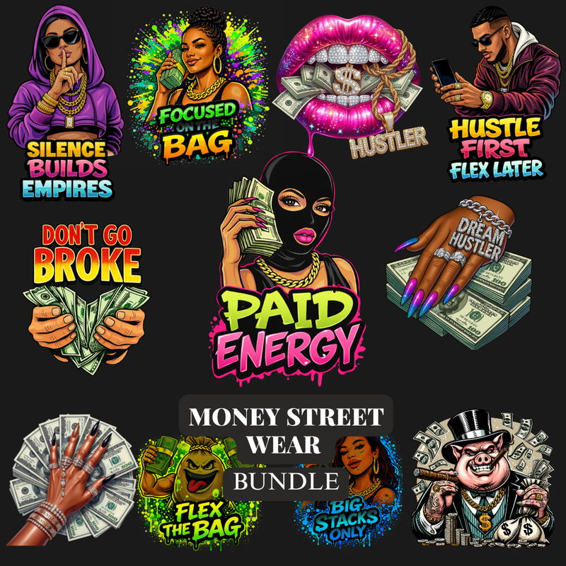 300+ Money Streetwear T-Shirt Designs | Download for POD & Clothing Brands