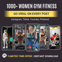 Women’s Gym & Fitness Video Bundle – 1,000+ Workout Clips | Instant Download