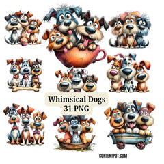 130+ Funny Whis dogs | 11oz & 15oz Sublimation PNG | Dog Lover Designs