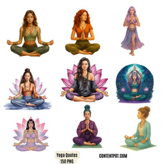 100 Yoga Quotes & Designs | Inspirational SVG Bundle