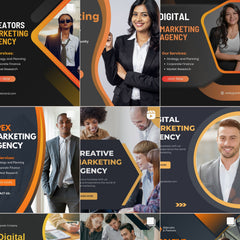 500 Business Instagram Post & Carousel Templates | Canva Social Media Pack