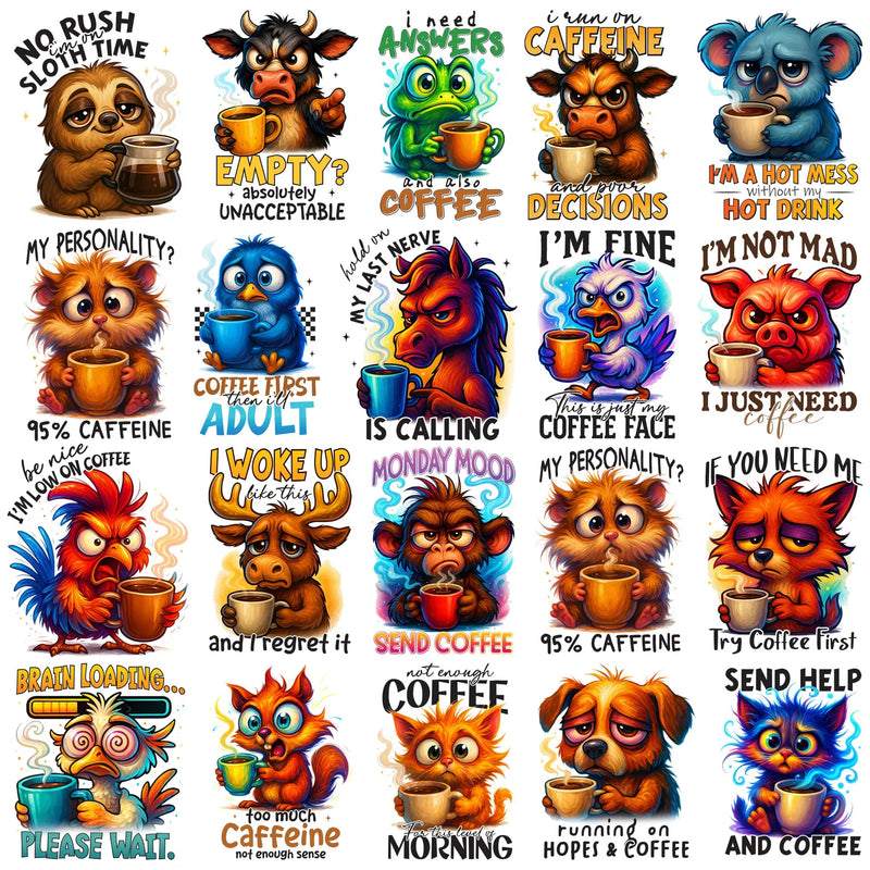 Coffee Mug Clipart Designs, Coffee Quotes PNG