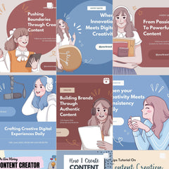 500 Content Creator Instagram Post Templates | Canva Pack