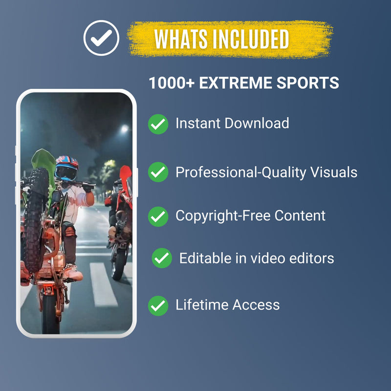 Extreme Sports Video Bundle – 1,000+ HD Action Clips