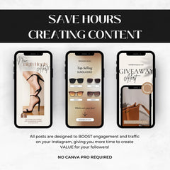 1000 Fashion Instagram Post & Carousel Templates | Canva Social Media Pack