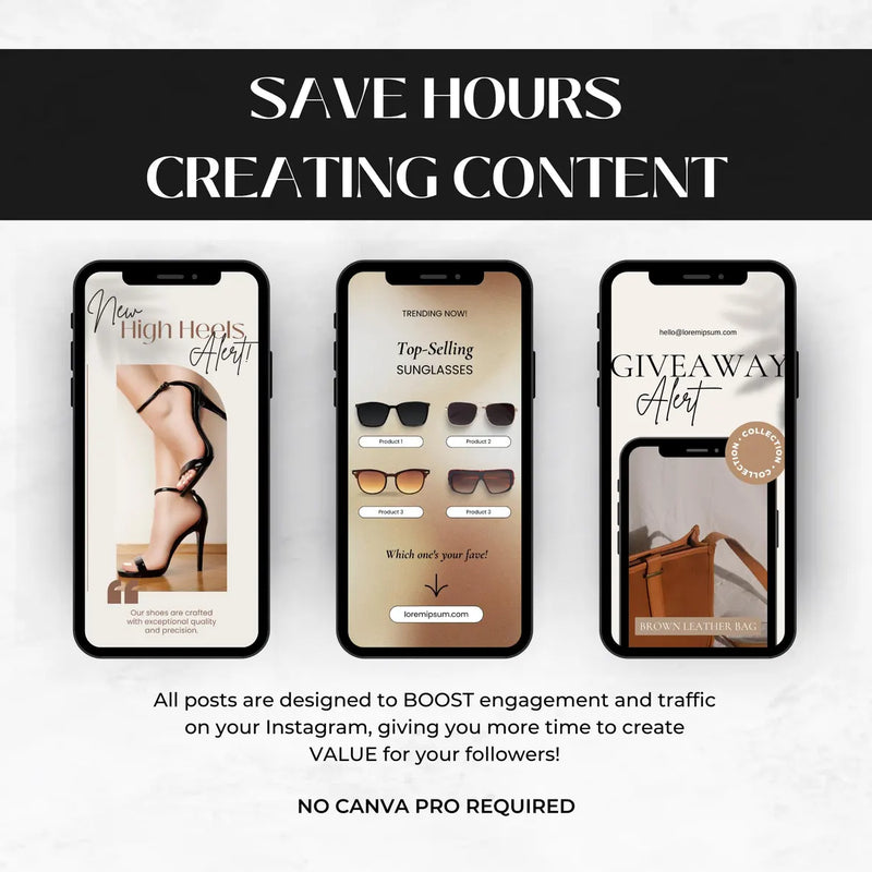 1000 Fashion Instagram Post & Carousel Templates | Canva Social Media Pack