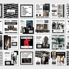 1000 Fashion Instagram Post & Carousel Templates | Canva Social Media Pack