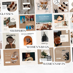 1000 Fashion Instagram Post & Carousel Templates | Canva Social Media Pack