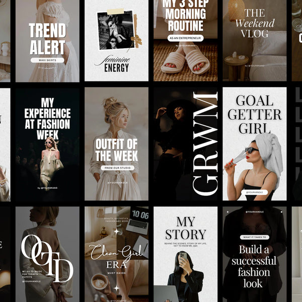 1000 Fashion Instagram Post & Carousel Templates | Canva Social Media Pack
