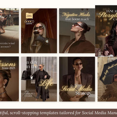 500 Luxury Instagram Post & Carousel Templates | Canva Social Media Pack