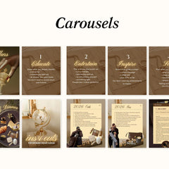 500 Luxury Instagram Post & Carousel Templates | Canva Social Media Pack