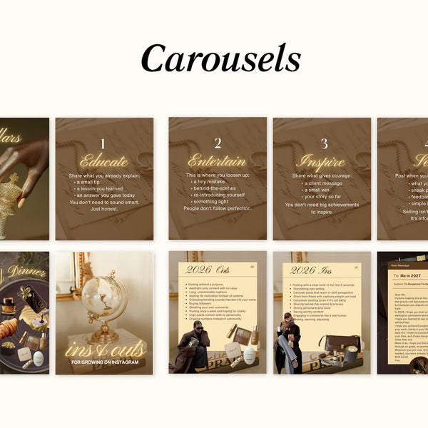 500 Luxury Instagram Post & Carousel Templates | Canva Social Media Pack