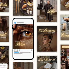 500 Luxury Instagram Post & Carousel Templates | Canva Social Media Pack