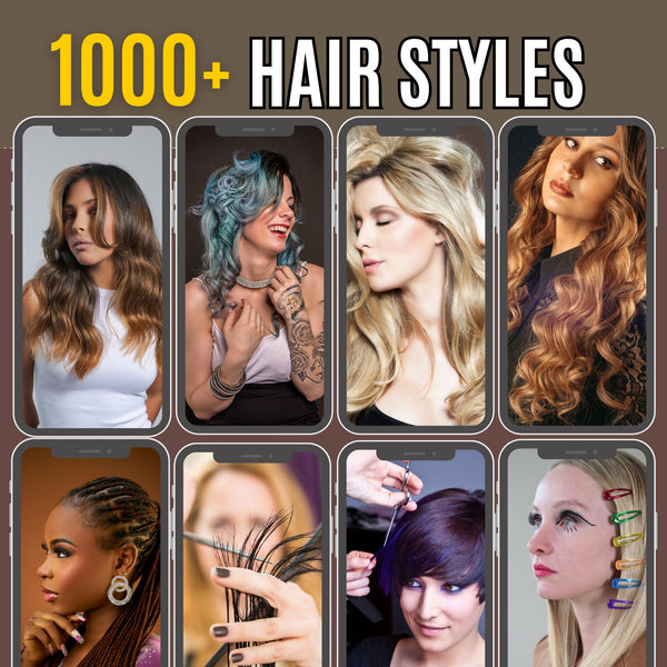 Hairstyle & Hair Care Video Bundle – 1,000 HD Clips for Stylists & Content Creators