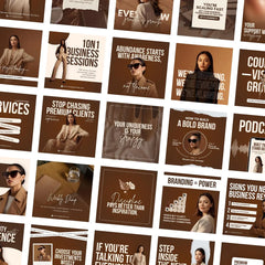 500 Luxury Instagram Post & Carousel Templates | Canva Social Media Pack