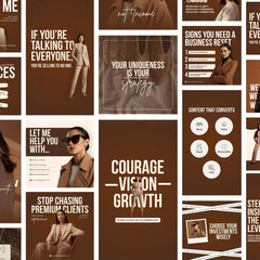 500 Luxury Instagram Post & Carousel Templates | Canva Social Media Pack