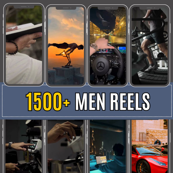 500 Men Reels – Viral Video Bundle for Entrepreneurs, Influencers & Content Creators