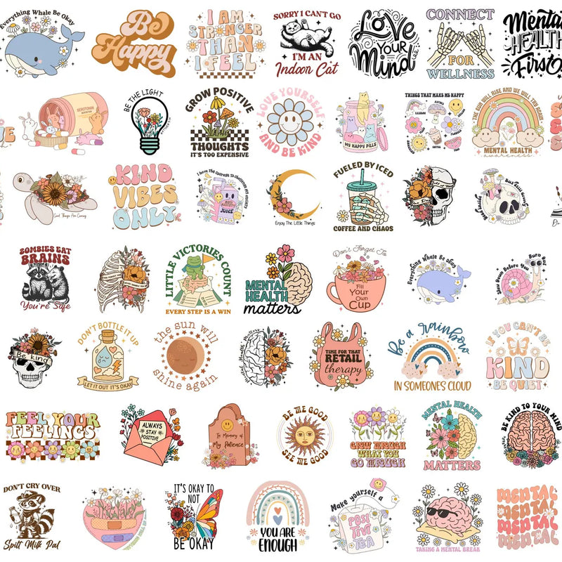100 Mental Health Clipart Design Bundle