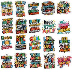 Motivational Clipart Designs | 500 Inspirational Quote PNGs  | Instant Download