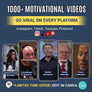 1000 Motivational Video Clips for Content Creators | Business, Fitness & Mindset