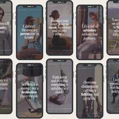 1000 Motivational Quotes Instagram Post & Carousel Templates | Canva Pack